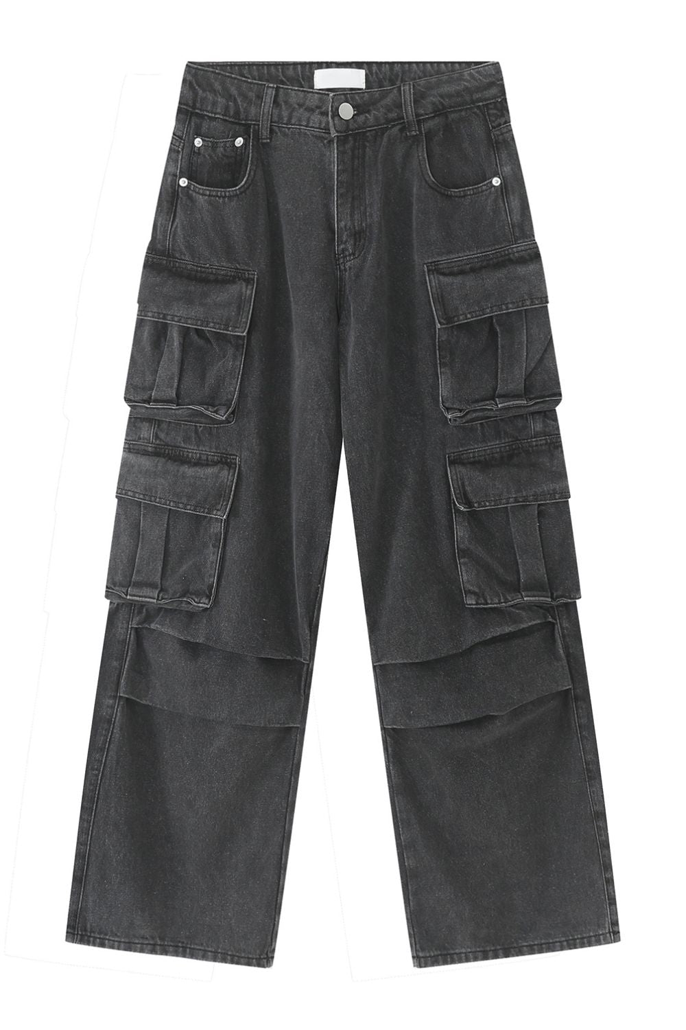 Men's Multi-Pocket Pleated Cargo Jeans