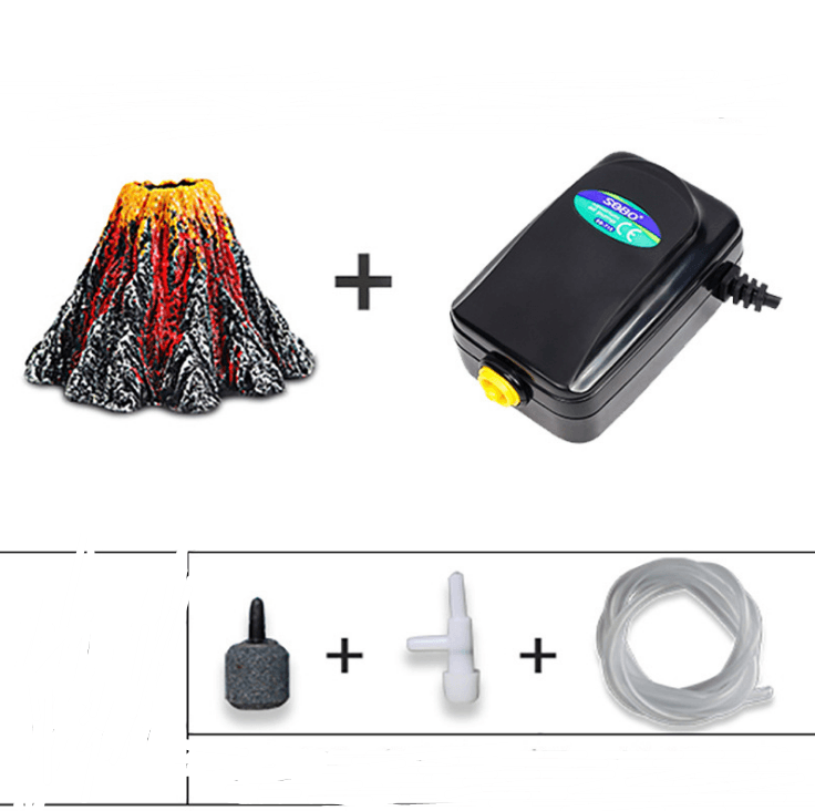 Magma Magic Resin Volcano For Aquariums by Dog Hugs Cat