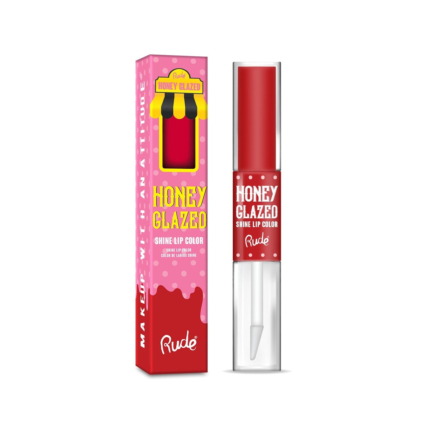 RUDE Honey Glazed Shine Lip Color - Maple Bacon