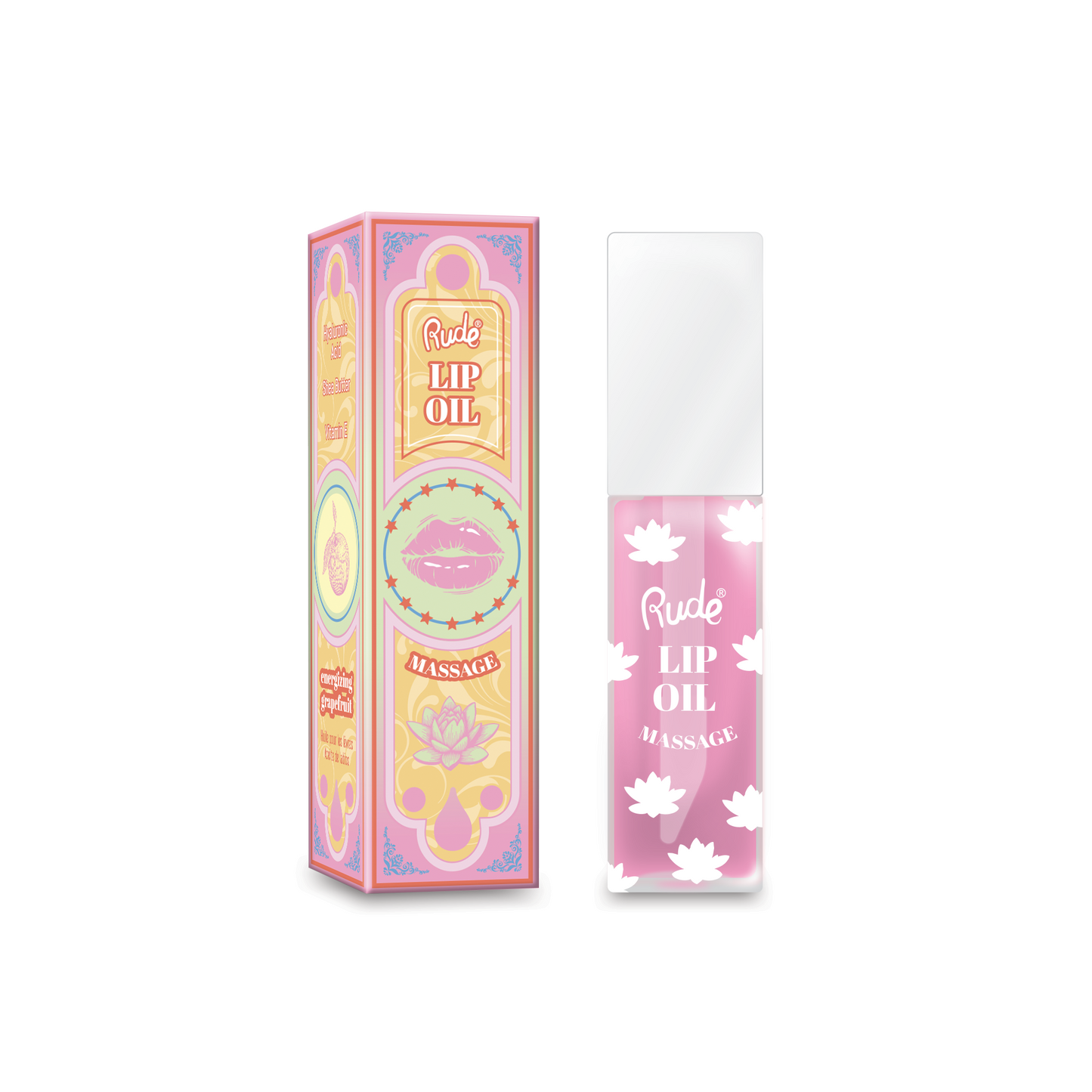 RUDE Lip Oil Massage - Energizing Grapefruit