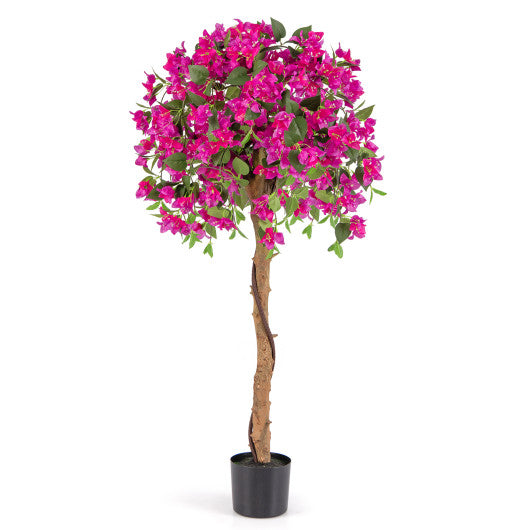4.5 Feet Artificial Azalea Tree with Cement Pot
