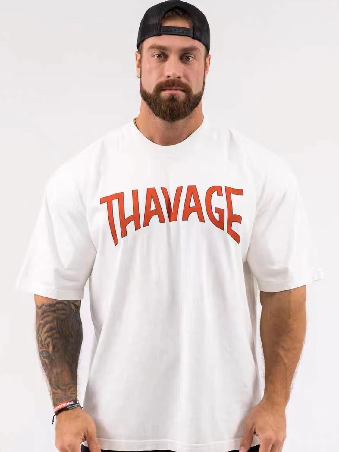 Men's Plus Size Round Neck Half Sleeve T-Shirt