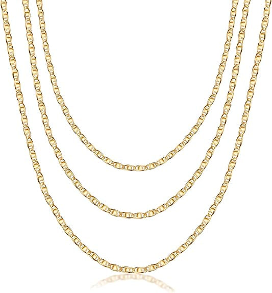 RMZ GOLD NYC 14K Gold Mariner Necklace 24''