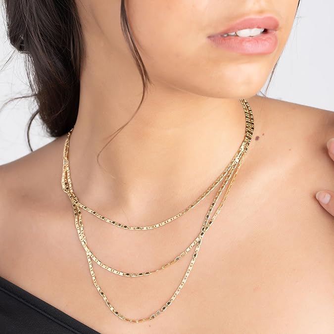 RMZ GOLD NYC 14K Gold Mariner Necklace 24''