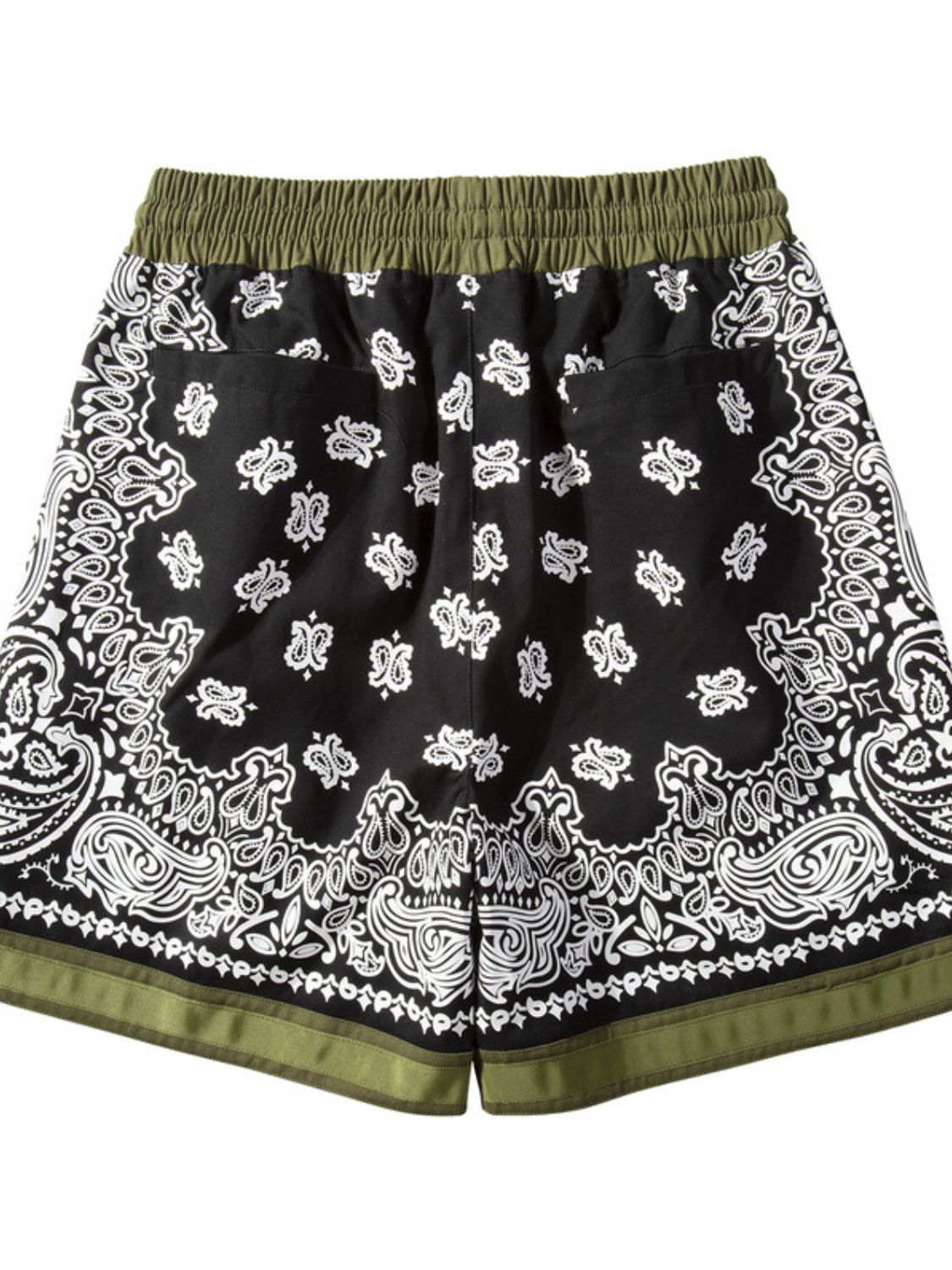 Men's Drawstring Printed Shorts with Pockets