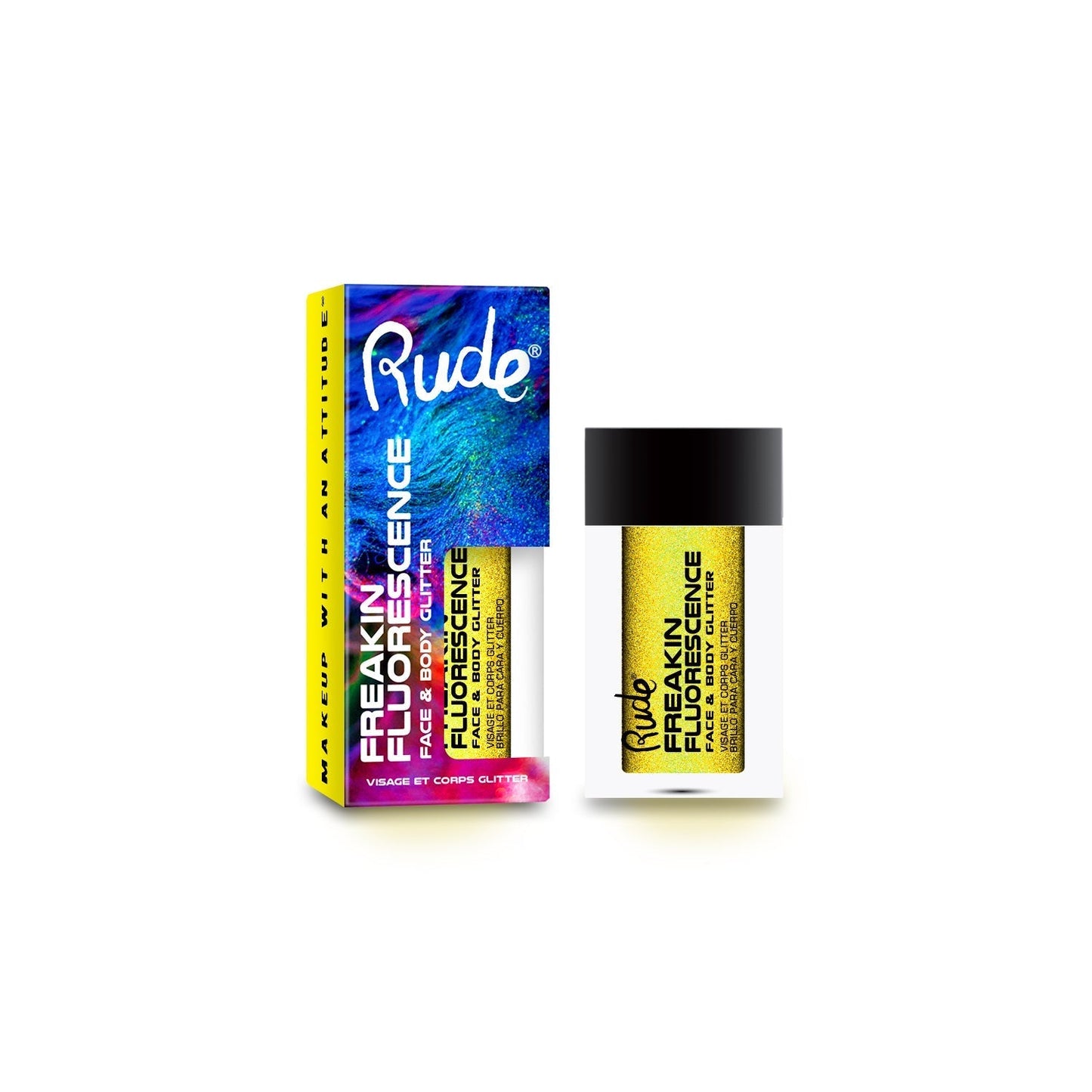RUDE Freakin Fluorescence Face & Body Glitter by Avera Group