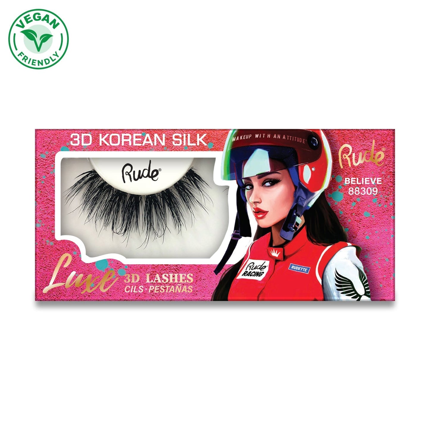 RUDE Luxe 3D Korean Silk Lashes - Believe