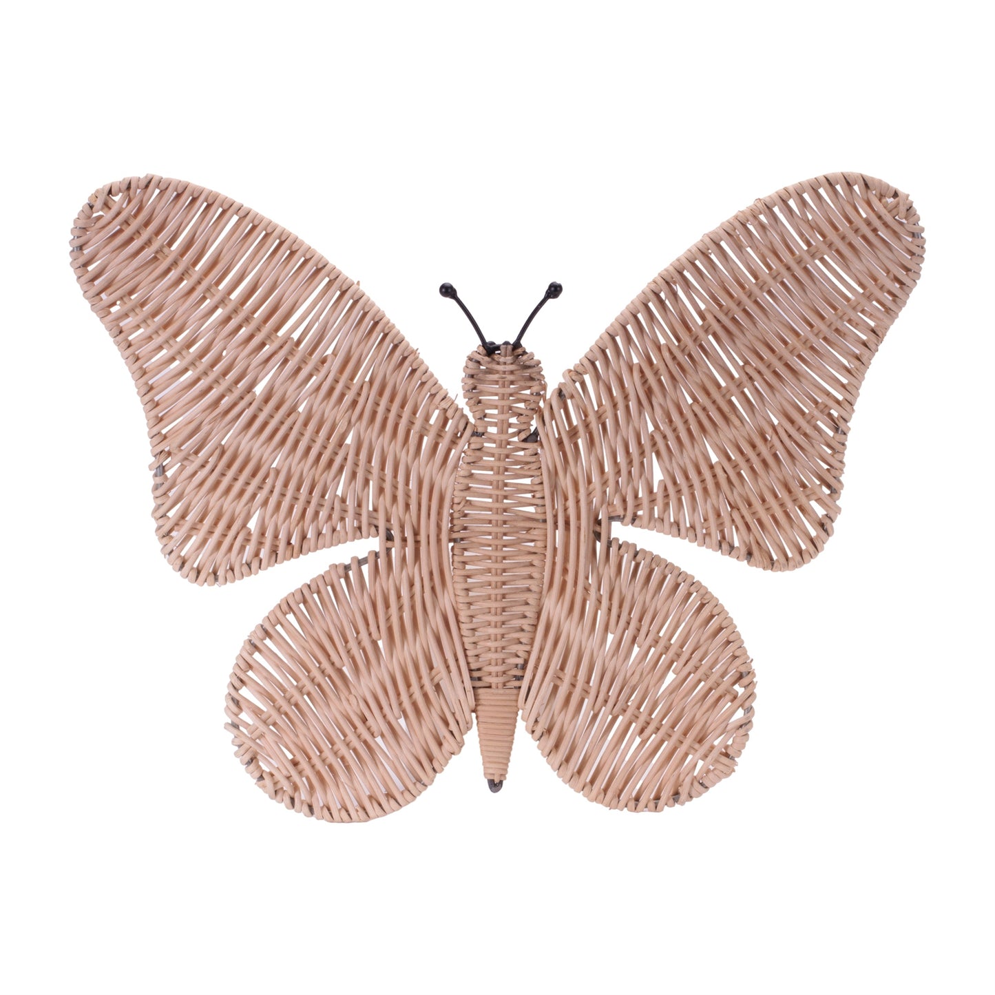 Woven Rattan Butterfly Wall Accent 18"L