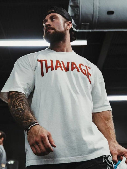 Men's Plus Size Round Neck Half Sleeve T-Shirt