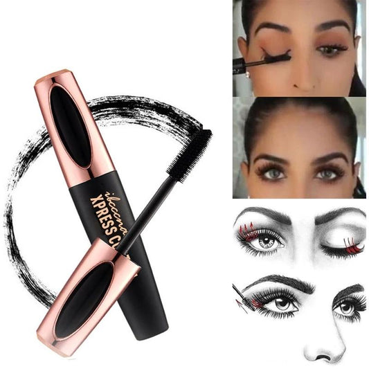 4D Silk Fiber Lash Mascara, Fiber Mascara, Waterproof,Long-Lasting 4d mascara by Js House