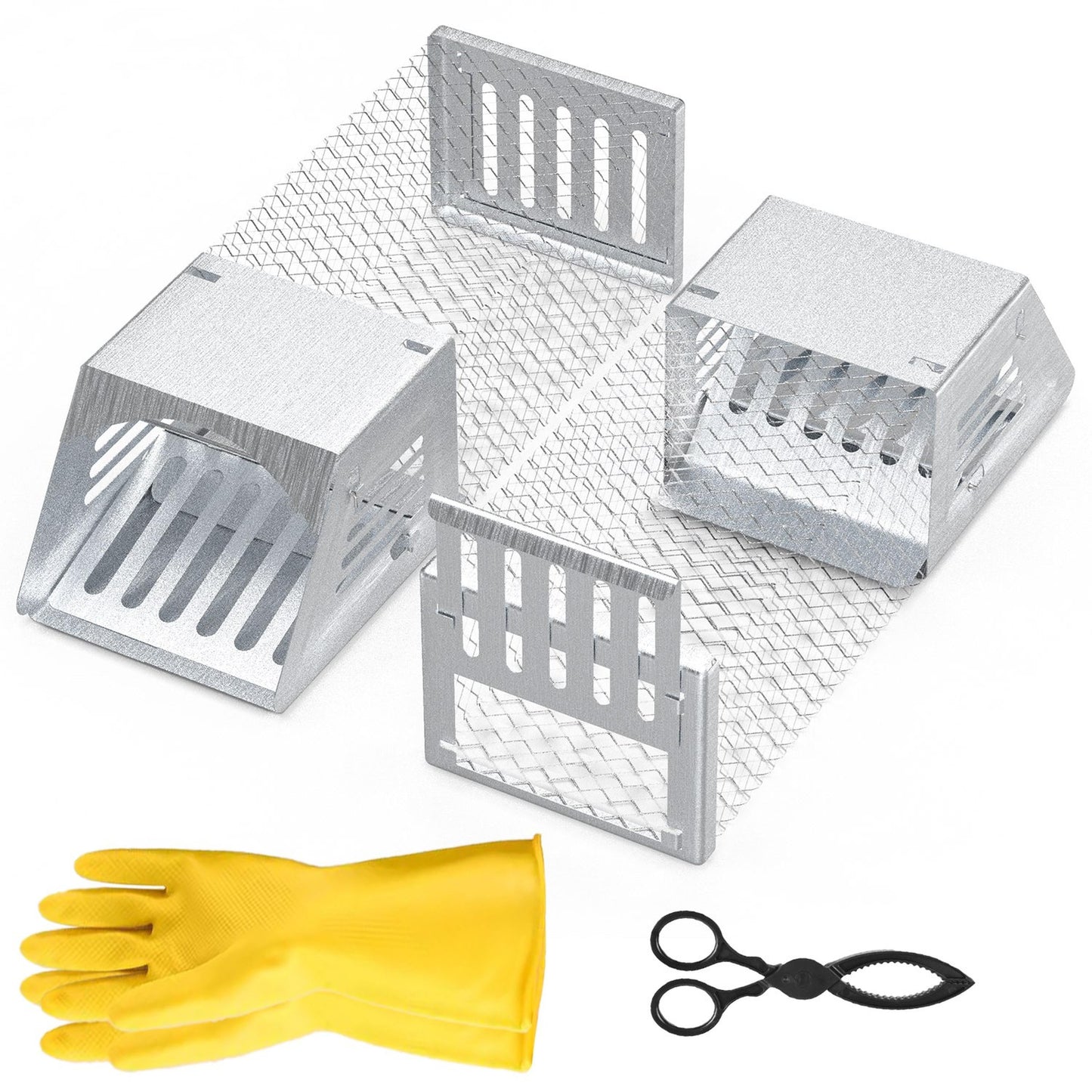 2Pcs Humane Mouse Trap Cage, Reusable, Single Door, Catch and Release