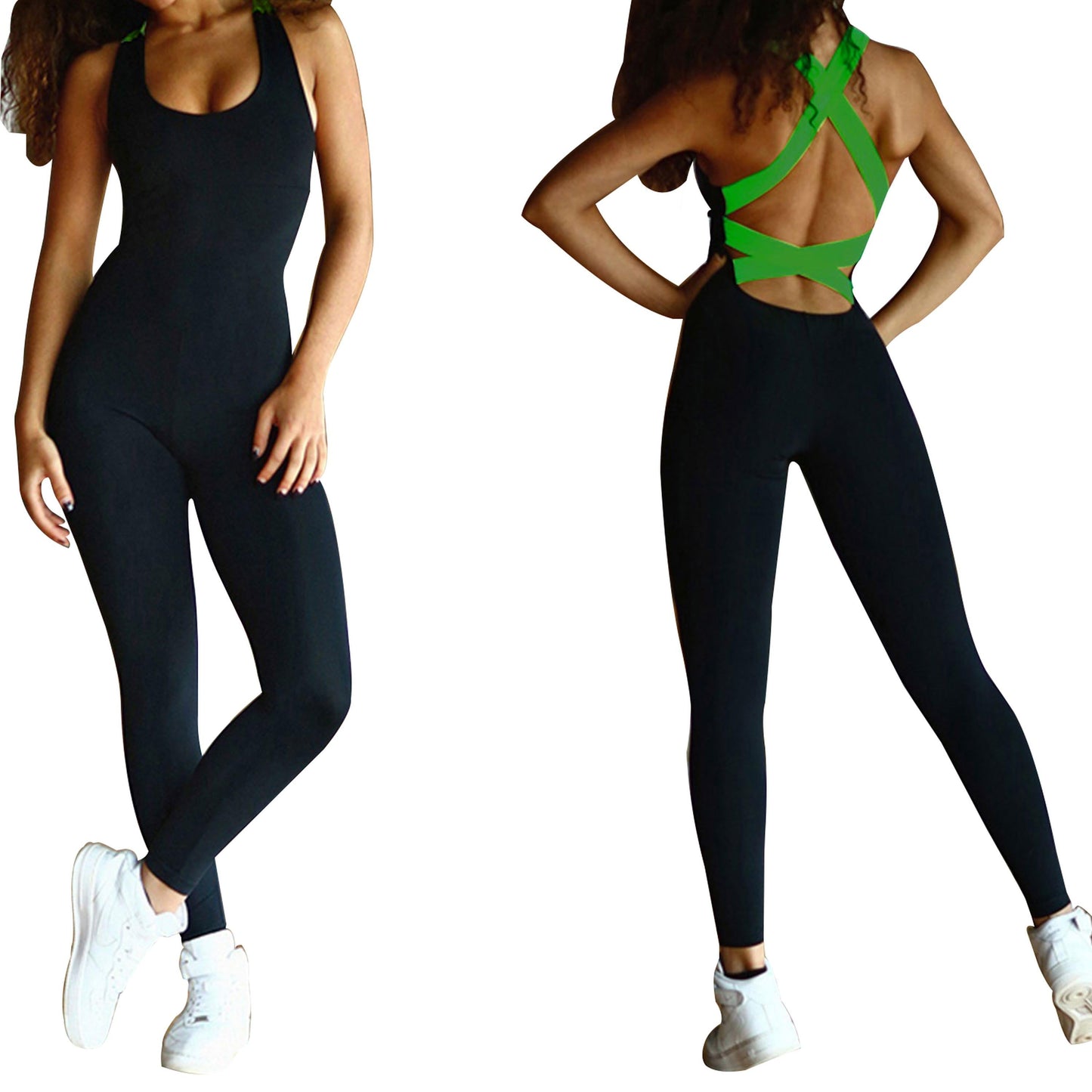 Women's Sports Yoga Workout Gym Fitness Jumpsuit