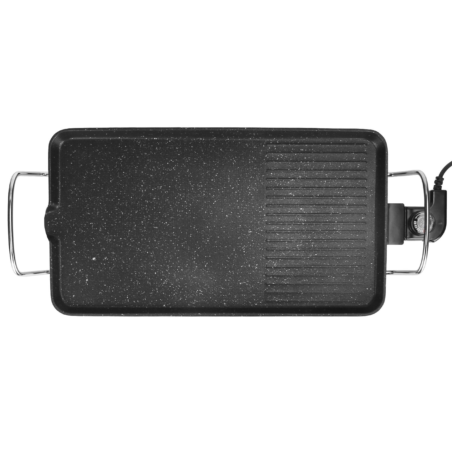 1400W Electric Barbecue Grill, Non-Stick Tabletop BBQ Griddle for Indoor/Outdoor Cooking and Picnic