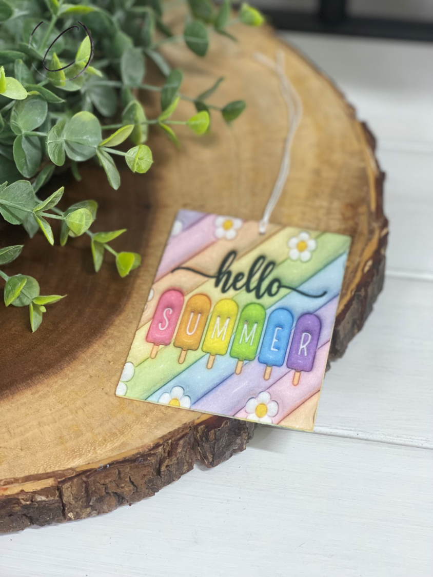 Hello Summer Creamsicles Inflated Car Freshener by CMD Wholesale