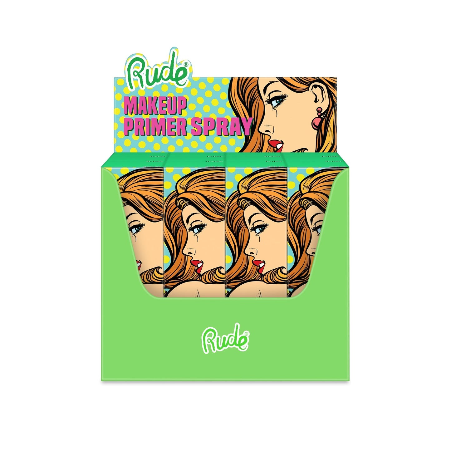 RUDE Make Up Primer Spray Paper Display Set, 12 Pieces by Avera Group