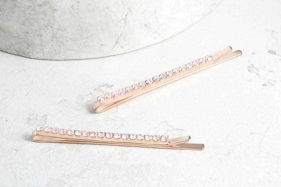 NuMe Sparkle Hair Pin Set of 2- Rose Gold by NuMe