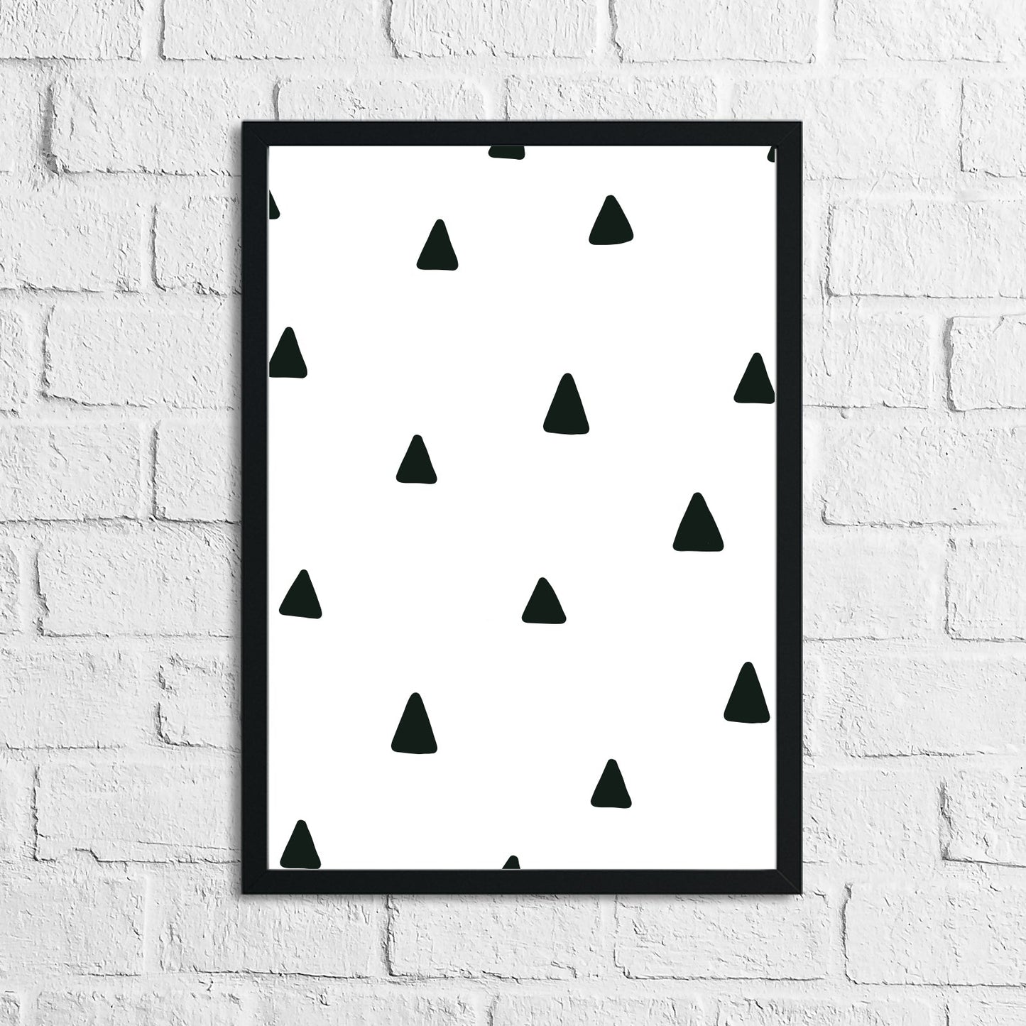 Scandinavian Triangle Pattern Children's Nursery Bedroom Wall Decor Print by WinsterCreations™ Official Store