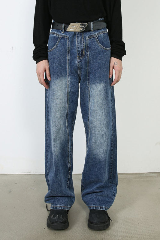 Men's Wide Straight Leg Jeans