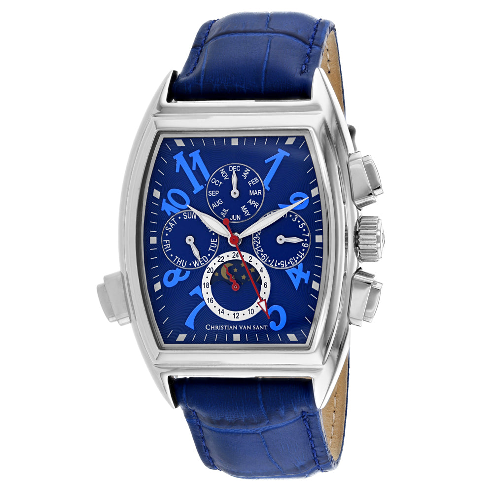 Christian Van Sant Men's Grandeur Blue Dial Watch - CV2135 by Balec Group