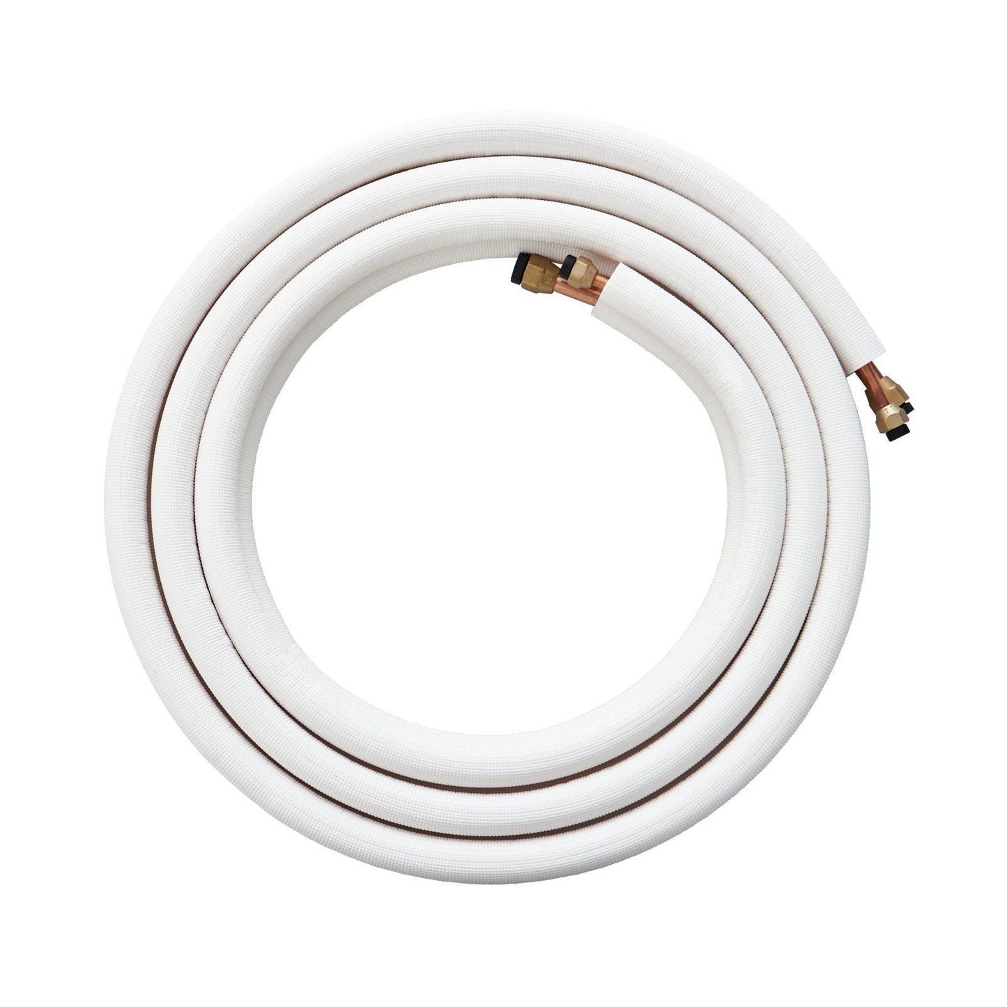16FT Mini Split Line Set, 3/8" & 5/8" O.D Copper Pipes Tubing and Triple-Layer Insulation, for Air Conditioning or Heating Pump Equipment & HVAC with Rich Accessories (18ft Connection Cable)