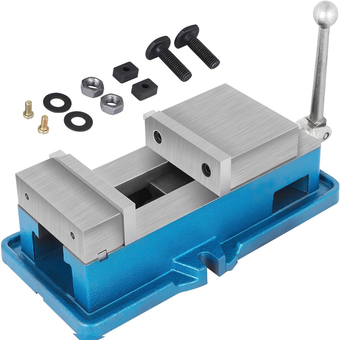 4 Inch ACCU Lock Down Vise Precision Milling Vise 4 Inch Jaw Width Drill Press Vise Milling Drilling Machine Bench Clamp Clamping Vice(4")