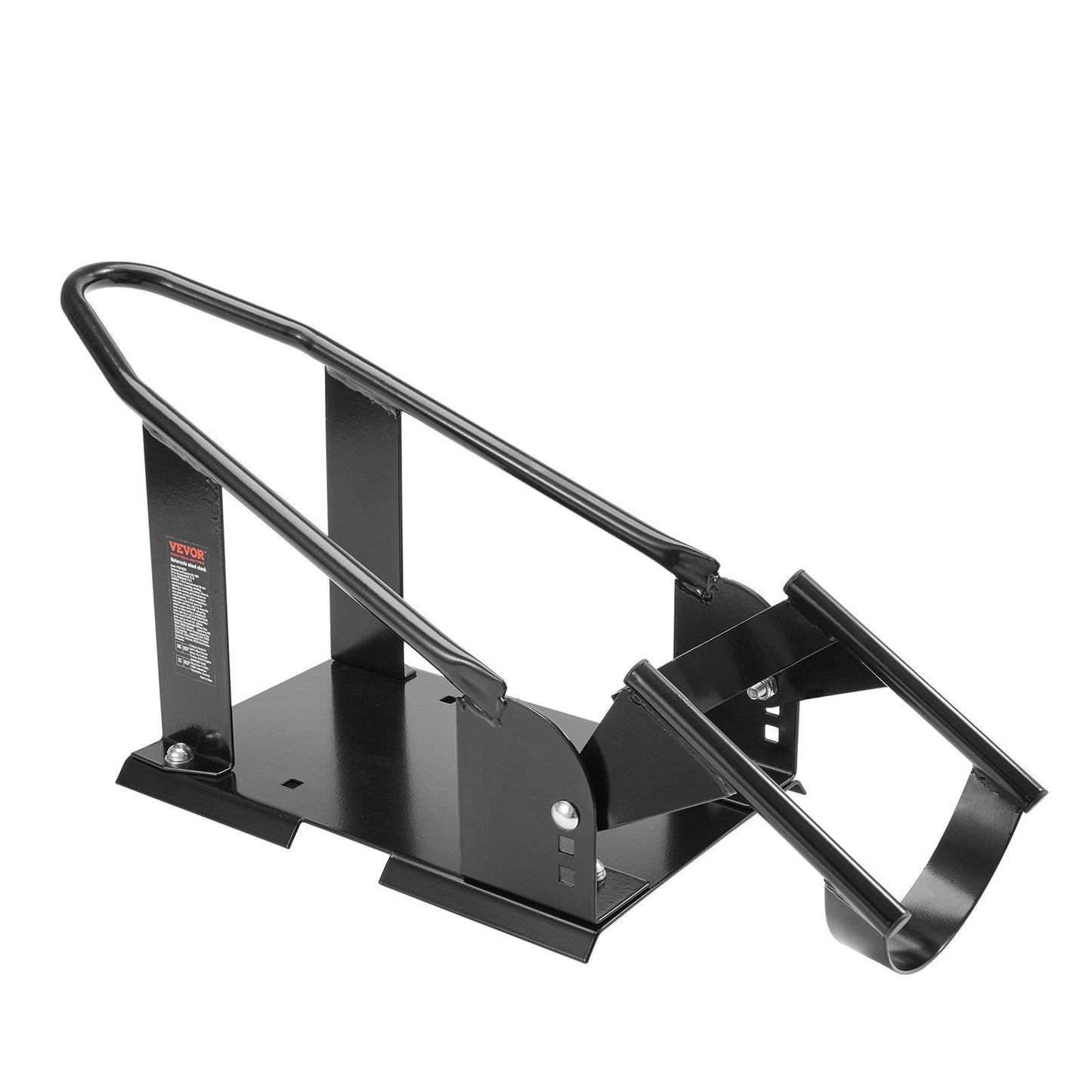 Motorcycle Wheel Chock, 1800 lbs Capacity Wheel Cradle Holder, Heavy-duty Steel Motorcycle Front Wheel Stand with 3 Adjustable Holes, For 15"-21" Off-Road Motorcycles, Standard Motorcycles