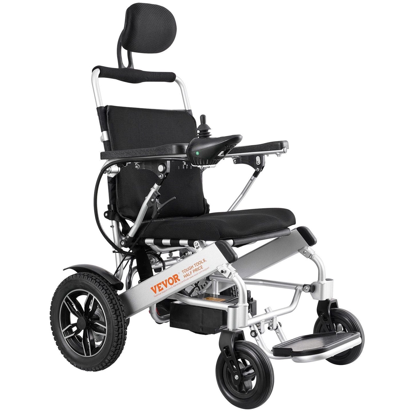 Electric Wheelchair for Adults Seniors, 300 lbs Weight Capacity, 20 in Width Lightweight Foldable Motorized Power Wheelchairs, Long Range All Terrain Aluminum Alloy Chair, Adjustable Backrest