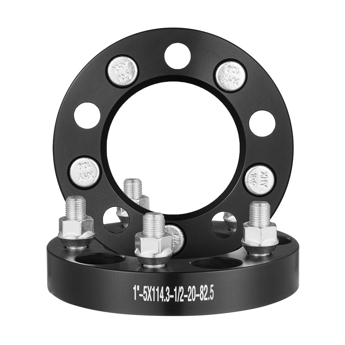 1" 5"x4.5" Wheel Spacers Wheel Adapters 5 Lug Forged Spacer 4 PCS Black