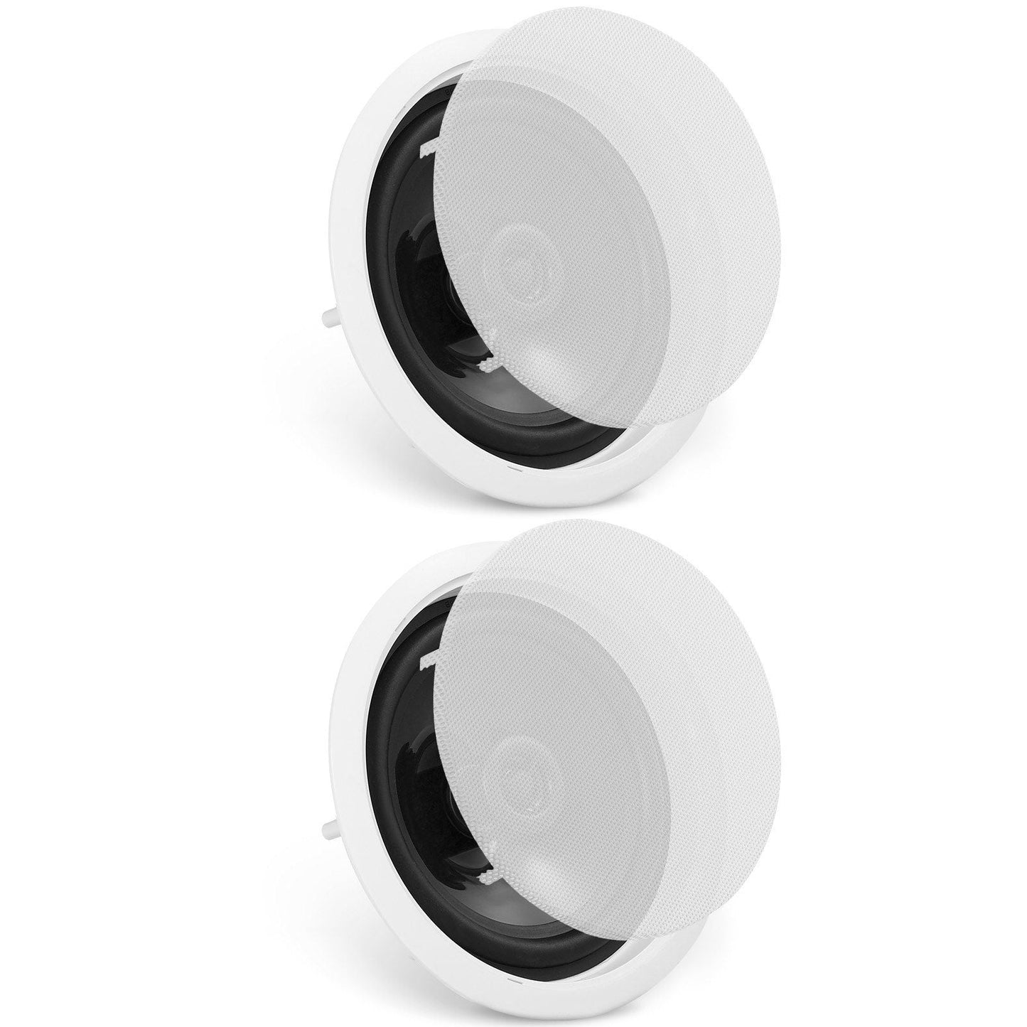 2 PCs 6.5'' Bluetooth in Ceiling Speakers, 150W, Flush Mount Ceiling & in-Wall Speaker System with 8ΩImpedance 89dB Sensitivity, for Home Kitchen Living Room Bedroom or Covered Outdoor Porches