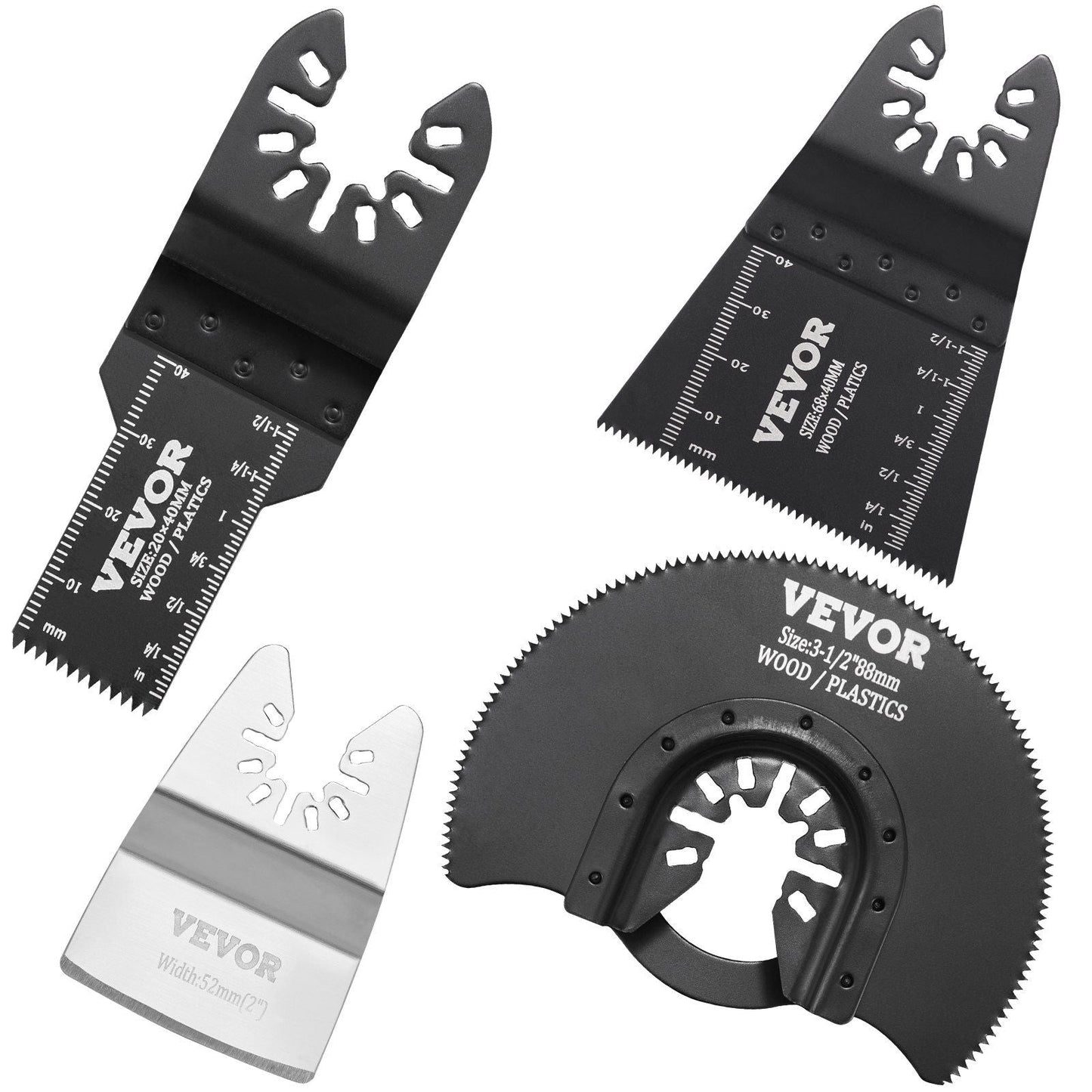 30PCS Multi Tool Blades Kits, Universal Quick Release Oscillating Saw Blades, 8 Types Wood Metal Plastic Oscillating Tool Blades, Fit Dewalt Bosch Milwaukee Hitachi Chicago Craftsman