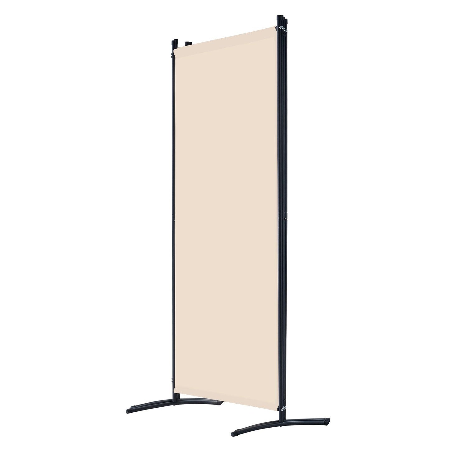 Room Divider, 4 Panel Room Divider, Folding Privacy Screen and Portable Partition Divider for Room Separation, Freestanding Room Partitions for Office, Bedroom, Living Room, Beige