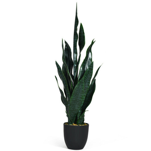 35.5 Inch Indoor-Outdoor Artificial Fake Snake Plant