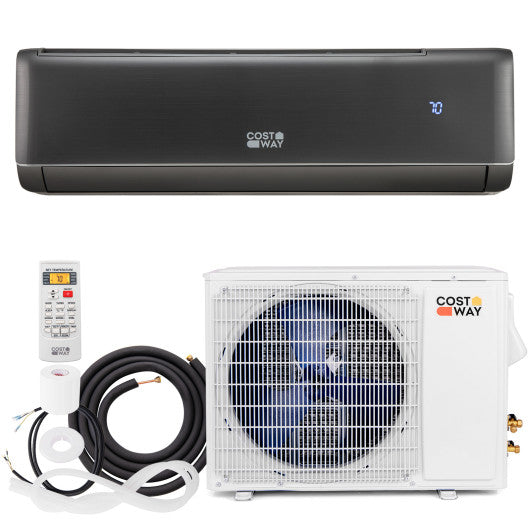 Energy Star Certified 17000 BTU 21 SEER2 208-230V Mini Split Air Conditioner and Heater Gray