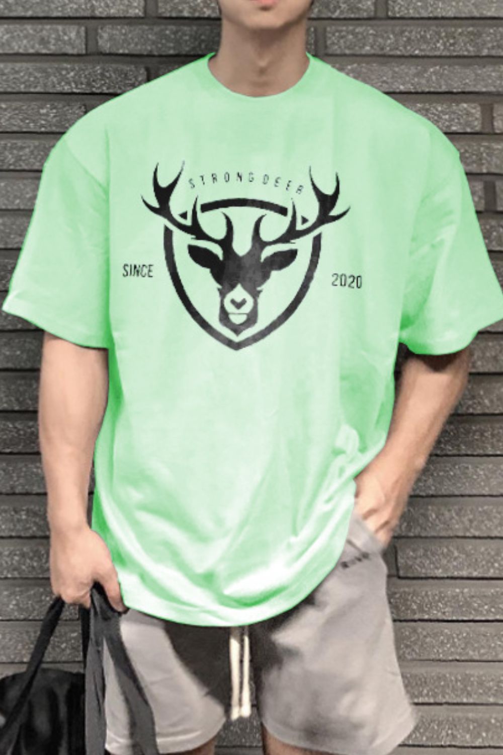 Men's Plus Size Graphic Round Neck Half Sleeve T-Shirt