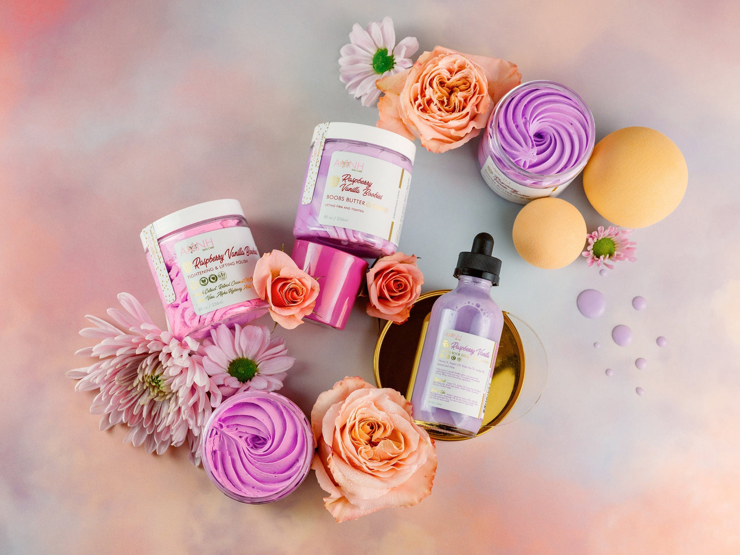 "Raspberry Vanilla Boobies" Sugar Scrub by AMINNAH