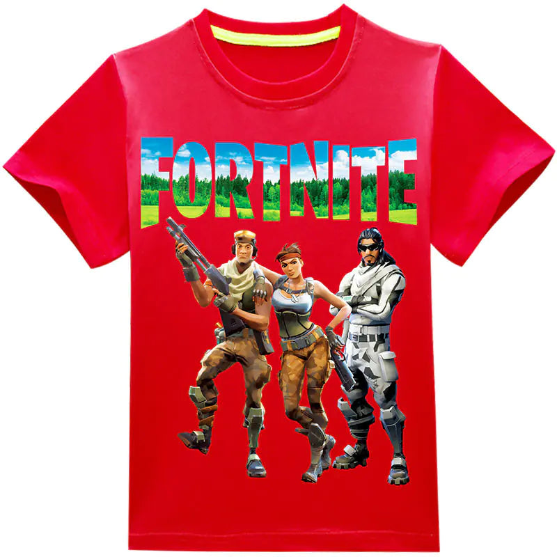 Boys' Short Sleeve T-Shirt - Fortnite Design