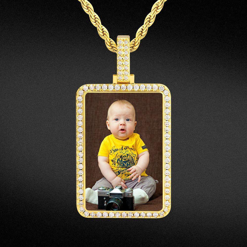 THE NOSTALGIA® - Custom Dog Tag Photo Pendant by Bling Proud | Urban Jewelry Online Store