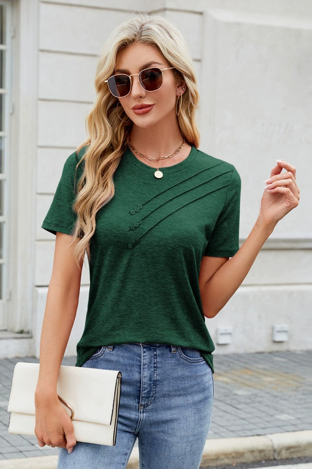 Round Neck Short Sleeve T-Shirt