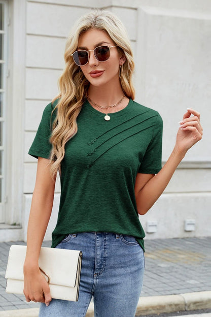 Round Neck Short Sleeve T-Shirt