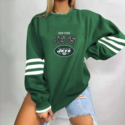 Loose-Fit NFL Graphic Long Sleeve Sweatshirt for Women
