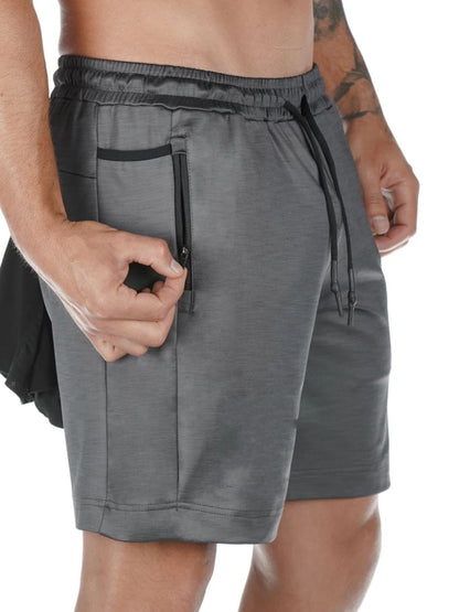 Men's Drawstring Active Shorts with Pockets