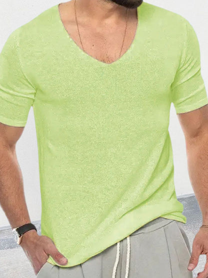 Men's V-Neck Short Sleeve T-Shirt