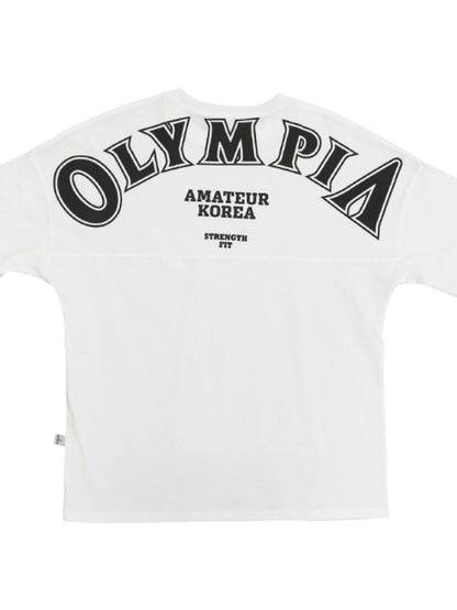 Men's Plus Size Letter Graphic Round Neck T-Shirt