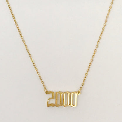 Birth Year Necklace by Ellisonyoung.com