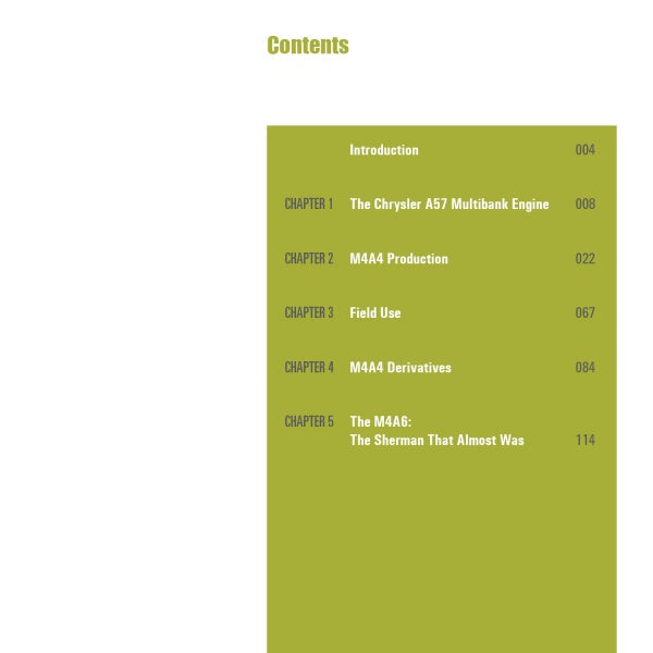 Sherman Tank, Vol. 5 by Schiffer Publishing