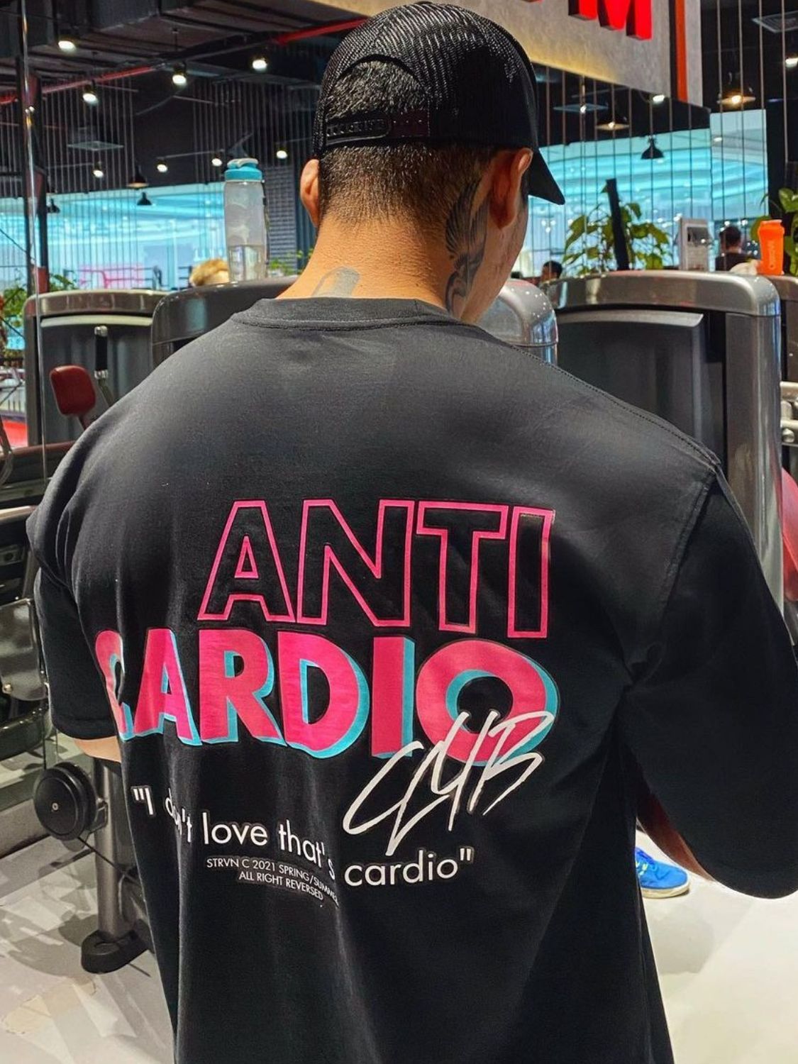 Men's Plus Size Letter Graphic Round Neck T-Shirt