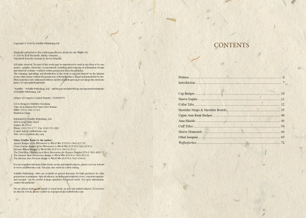 Insignia of the Waffen-SS by Schiffer Publishing