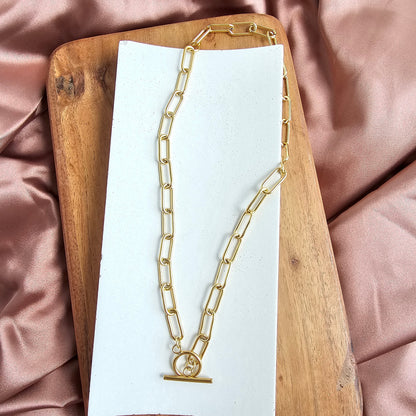 Luxe Gold Chunky Paper Clip Chain - 20" by Spiffy & Splendid