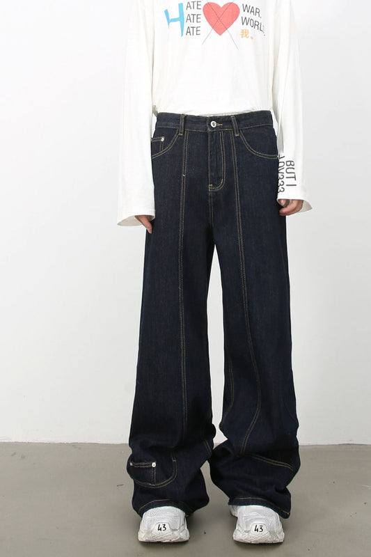 Men's Mid Rise Baggy Jeans