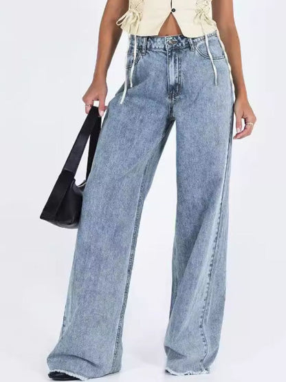 Wide Leg Jeans with Pockets